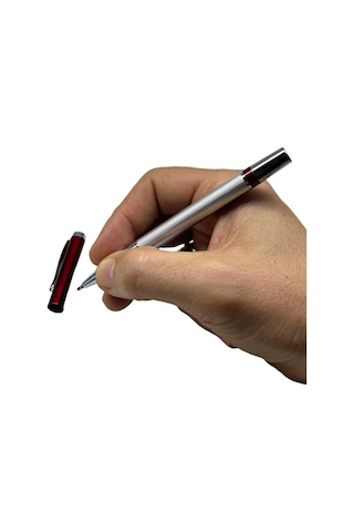 Kırmızı Tükenmez Roller İmza Kalemi İkili Set 1624kır