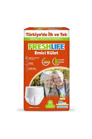 Freshlife Emici Külot 30 Lu Orta Boy Medium Bel Ölçüsü 80-120 Cm M Freshlife Emici Külot 30 Lu Orta Boy Medium Bel Ölçüsü 80-120 Cm M