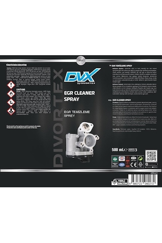 Divortex Karbüratör Egr Temizleme Spreyi 500 Ml.