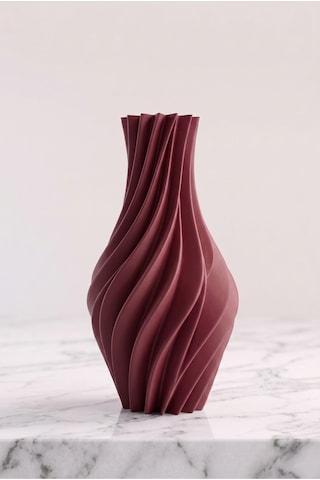 Suna Mat Dekoratif Vazo 20 Cm - Sarmal Tasarım Kuru Çiçek Ve Pampas Vazosu Modern Minimalist Salon Konsol Hediyelik Ahenk Tasarım Bordo Suna Mat Dekoratif Vazo 20 Cm - Sarmal Tasarım Kuru Çiçek Ve Pampas Vazosu Modern Minimalist Salon Konsol Hediyelik Ahenk Tasarım Bordo