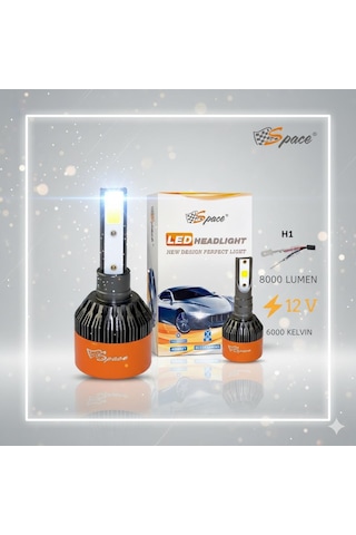 Space 12v 8000lm Beyaz H1 Led Far Ampulü 48w