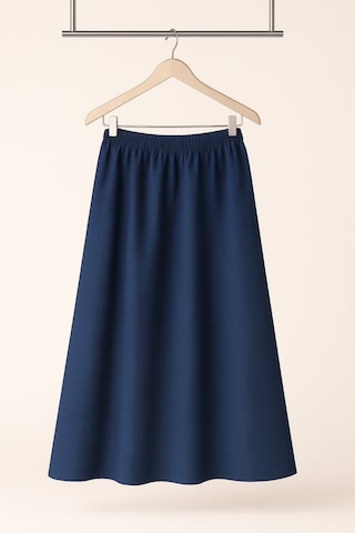 Angel&co. Girls Clothing Modest Uzun Kız Çocuk Mevsimlik Etek Lacivert - 791131271 Lacivert