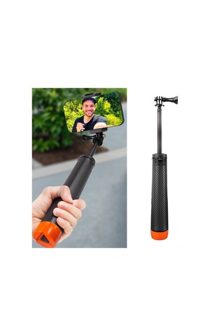 Kangvka Action Kamera İçin 4'lü Fonksiyonlu Su Geçirmez Tripod: Uzatılabilir, Yuvarlanabilir, Selfie Çubuğu - Gopro, Djı, Insta360 Uyumlu