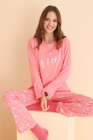 Nbb Kadın Nar Çiçeği Be Nice Pijama Takımı NAR ÇİÇEĞİ