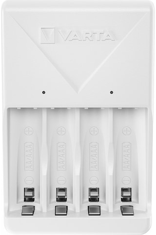 Varta Plug 4x2100 Mah AA Şarjlı Pil Şarj Cihazı Beyaz