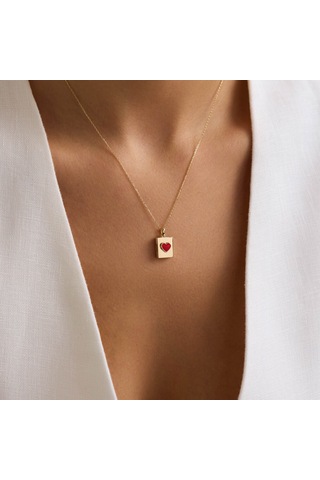 Love Secret Resimli Kolye 10.1 Mm 45 Cm T14432 Renkli