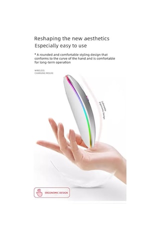 Mkey MK-109 RGB LED Kablosuz Mouse Optik Wireless Mouse Sessiz Mouse