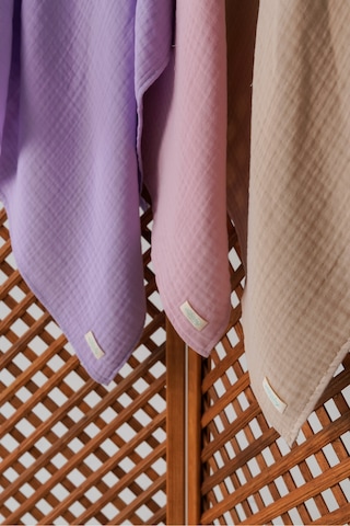 Pamuk 4 Katlı Müslin Battaniye Seti 3'lü Pembe