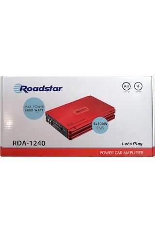 Garaj Dünyası Roadstar Rda-1240 4 Kanal Ab Klass Oto Amfi 5000w M
