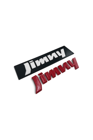 Suzuki Jimny Bagaj Yazısı Kırmızı 3d Plastik Abs 0