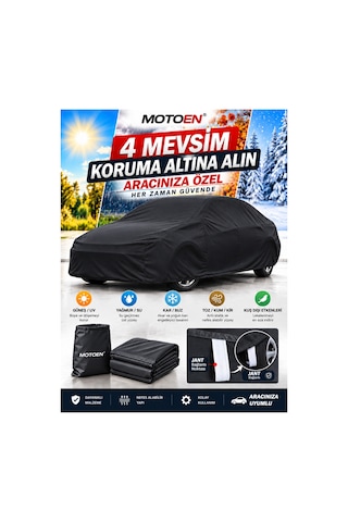 Seat İbiza Uyumlu Siyah Araba Brandası Su Geçirmez 4 Mevsim Koruma