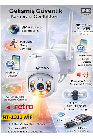 Rt-1311a-wf Wifi Smart 3mp Pt Kamera