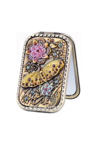 Mama Karma Cep Aynası Katlanabilir Hediye 226721608 Altın Rengi