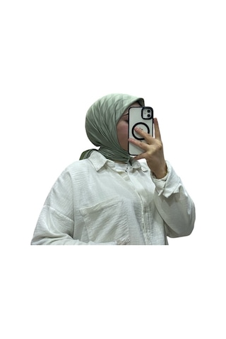 Losyana Jakarlı Su Yolu Desenli Eşarp 1034 Mint Yeşili