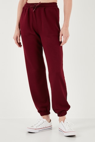 Lela Streç Regular Fit Oysho Kumaş Bayan Eşofman Altı 5865798O Bordo