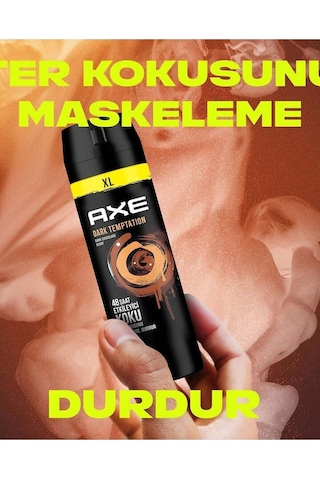 Axe Dark Temptation XL 48H Erkek Sprey Deodorant 200 ML