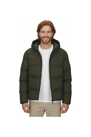 Jack & Jones Jjkaito Puffer Jacket Erkek Mont 12282300 Rosin Haki Haki