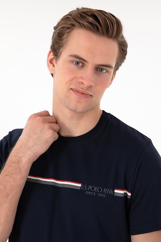 U.S. Polo Assn. Erkek Bisiklet Yaka Lacivert Pijama Takımı 50309174-VR033