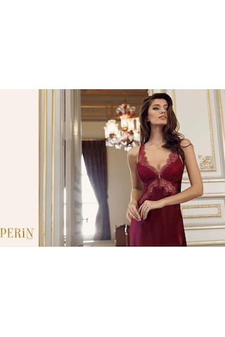 Perin 8060 Saten Uzun Gecelikli Saten 6 Lı Çeyiz Seti