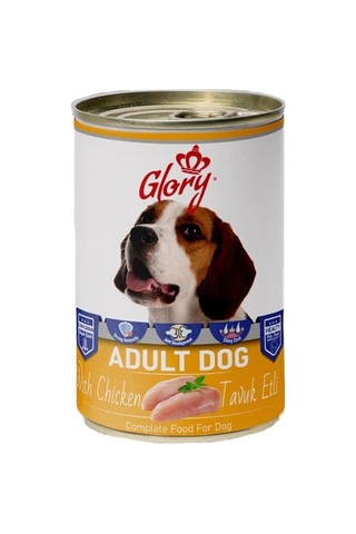 12x400 Gram Glory Parça Etli Karışık Köpek Konservesi