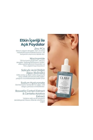 Niacinamide Yüz Serumu Gözenek Görünümünü Sıkılaştırmaya Ve Yağ Dengesini Desteklemeye Yardımcı Siyah Nokta & Leke Görünümü İçin Aydınlatıcı Bakım Serumu, 50 Ml