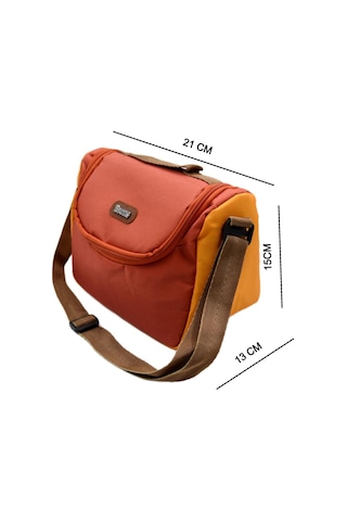 Brons Beslenme Çantası Oval Düz Br-3260 Çok  Renkli
