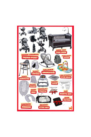 Öykü Bebek Dunyasi 26 Parça Velar Yeni Doğan Bebek Çeyiz Seti Full Set