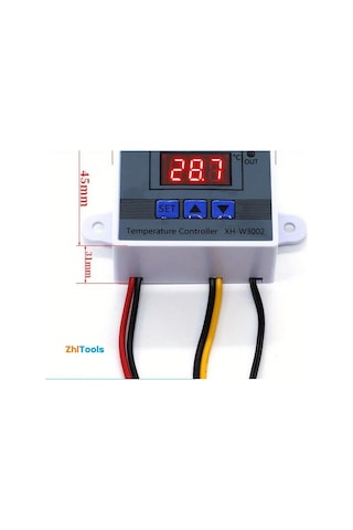Zhltools Dijital Termostat Xh-w3002 Led Ekranlı Sıcaklık Kontrol Cihazı 220v