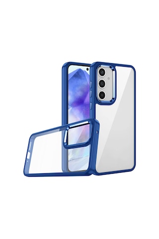 Zore Galaxy Uyumlu A05s Kılıf Flora Kapak - Mavi Mavi