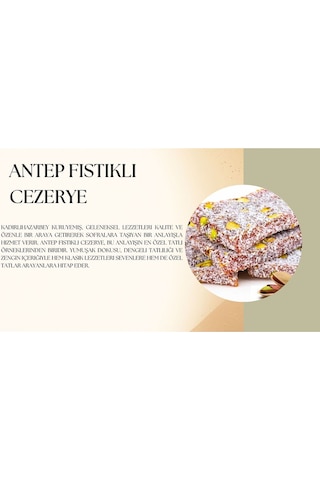 Kadirlihazarbey Antep Fıstıklı Cezerye 300 Gr
