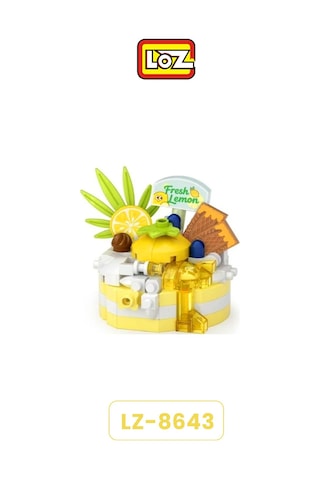 Loz Micro Block 3'lü Pasta Figürü 3 Farklı Model Dekoratif Oyuncak Yapım Seti Yapı Blok Seti