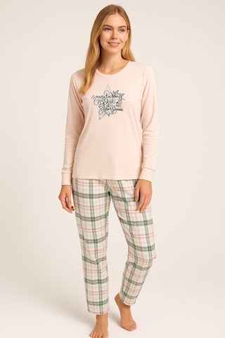 Mutlu City Kadın Yumuşak Doku Termal Pijama Takımı 42050 Somon