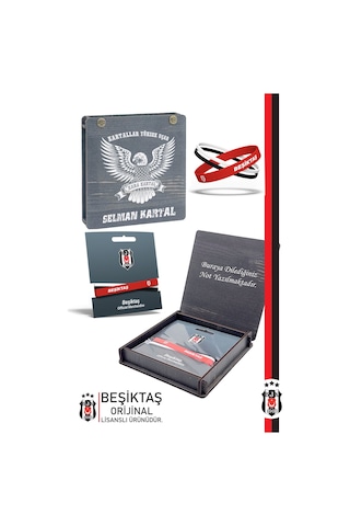 Beşiktaş 3lü Bjk Silikon Çocuk Bileklik Kişiye Özel Kutu 001