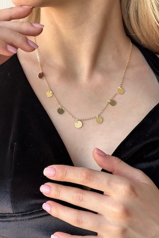 Zümrüt Sarraf 14 Ayar Altın İri Pullu Zincir Kolye