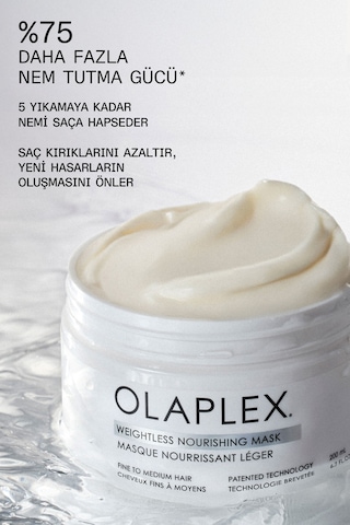 Olaplex Weightless Nourishing Mask - İnce, Orta Telli Saçlar İçin Ağırlık Hissi Bırakmayan Besleyici Maske