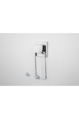 Yapışkanlı İkili Havluluk Askı Krom