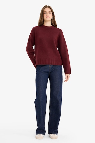 Defacto Oversize Geniş Kalıp Bisiklet Yaka Triko Kazak R6044az25wnbr452 Bordo-br452