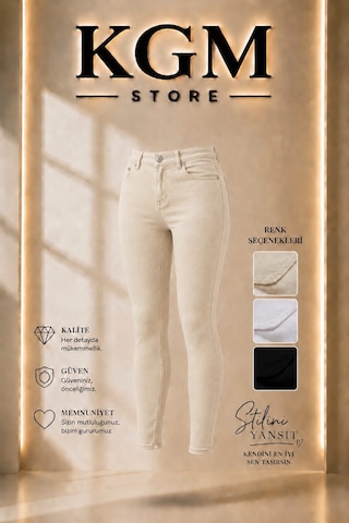 Desperado Enboy Likralı Bayan Jeans Desp409b01 Beyaz