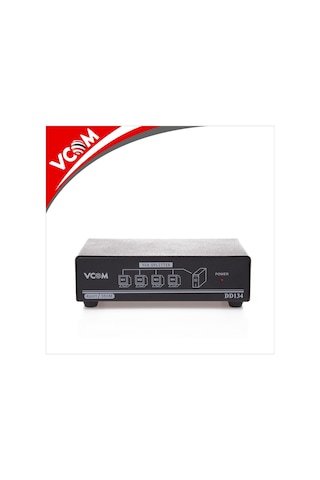 Vcom Dd134 1-4 Port 350Mhz Metal Vga Splitter