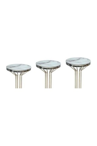 Brc Bufalo Zigon Model Beyaz Mermer Temper Cam Metal Transmisyon