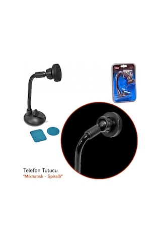 Carub Telefon Tutucu Mıknatıslı Spiralli Vantuzlu Br5901005