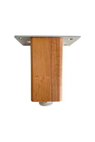 Kale 12cm Ayarlı Ahşap Ayak Mobilya Masa Ve Dolap Ayağı 12cm Kayın/gürgen Ağacı