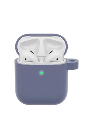 Wozlo Apple Uyumlu AirPods 1. Ve 2. Nesil Koruyucu Silikon Kılıf - Silikon Koruma Kılıfı - Lila