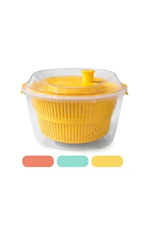 4.4 Litre Salata Kurutucu Sebze Yıkama Süzgeci Bpa Free Çift Fonksiyonlu Pratik Çevirme Mekanizmalı Diğer