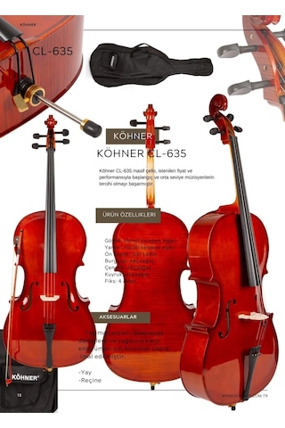 Köhner Cl-635 4/4 Çello