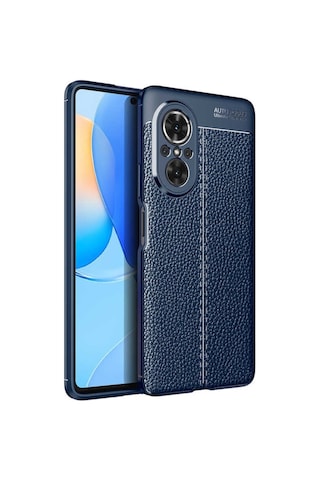 Huawei Nova 9 Se Kılıf Zore Niss Deri Desenli Silikon Kılıf