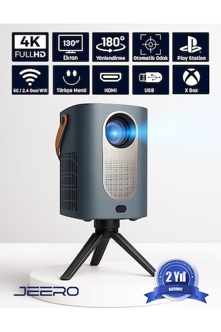 Jeero Hy6 Ev Sinema Projeksiyon Cihazı Ayak -türkçe Menü