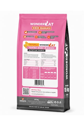 Wondercat Tavuklu Yavru Kedi Maması 15 Kg