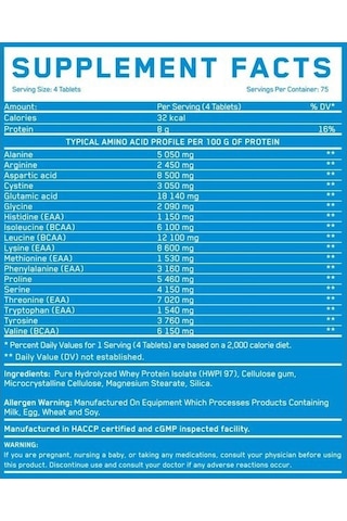 Everbuıld Amino Whey Hydro / 300 Tabs