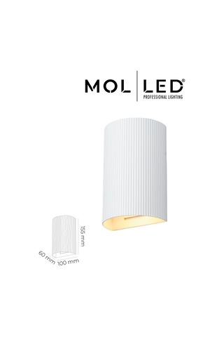 Molled Aura Serisi Beyaz Çift Yönlü Dekoratif Gu10 Duylu Aplik - Mol8114